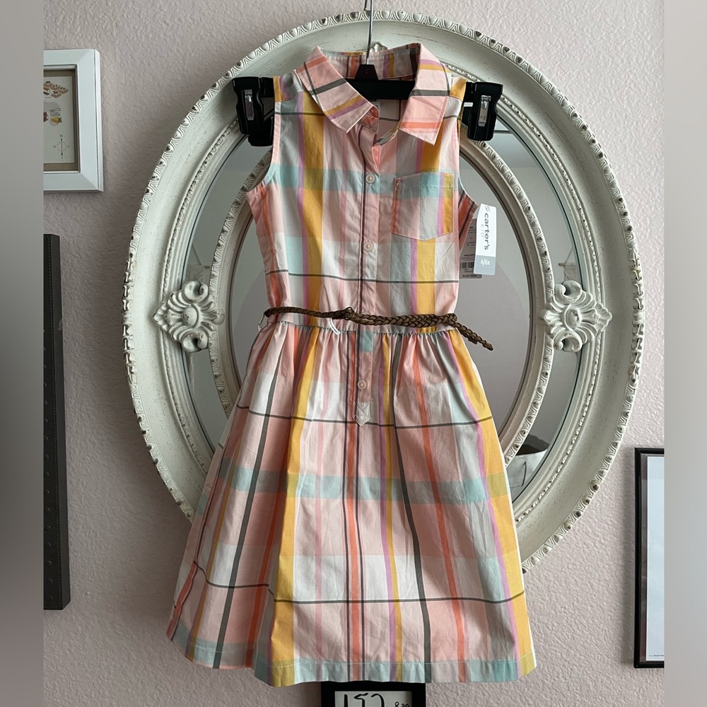 Girls Plaid Dress